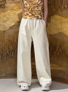 MQ/MACQNF21992春季2024高腰显瘦气质时尚休闲直筒拖地裤女