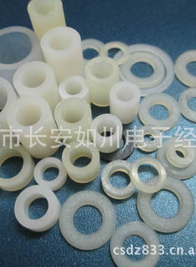 尼龙垫片 平垫圈 M30 内径30，厚度1，外径33-55，白色(100个)