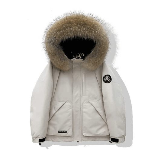 「设计师品牌」派克服工装羽绒棉服oversize面包服外套