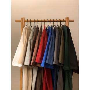 美式280g重磅纯棉短袖t恤男士正肩纯白色打底衫2026新款衣服夏季