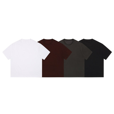 「设计师品牌」夏款260G重磅索罗纳凉感纯色短袖T恤