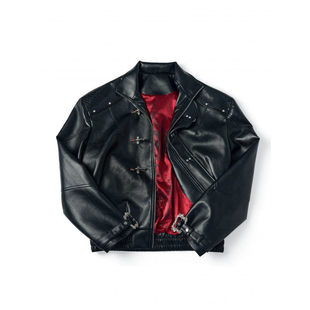 「设计师品牌」春夏新款夹克内红皮夹克个性夹克衫棒球服外套