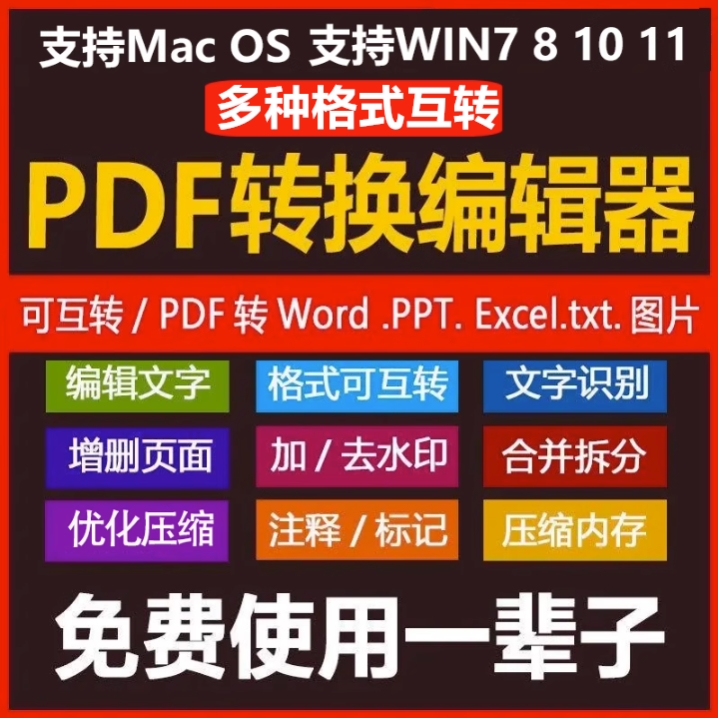 PDF编辑器Word转PDF软设计素材/源文件
