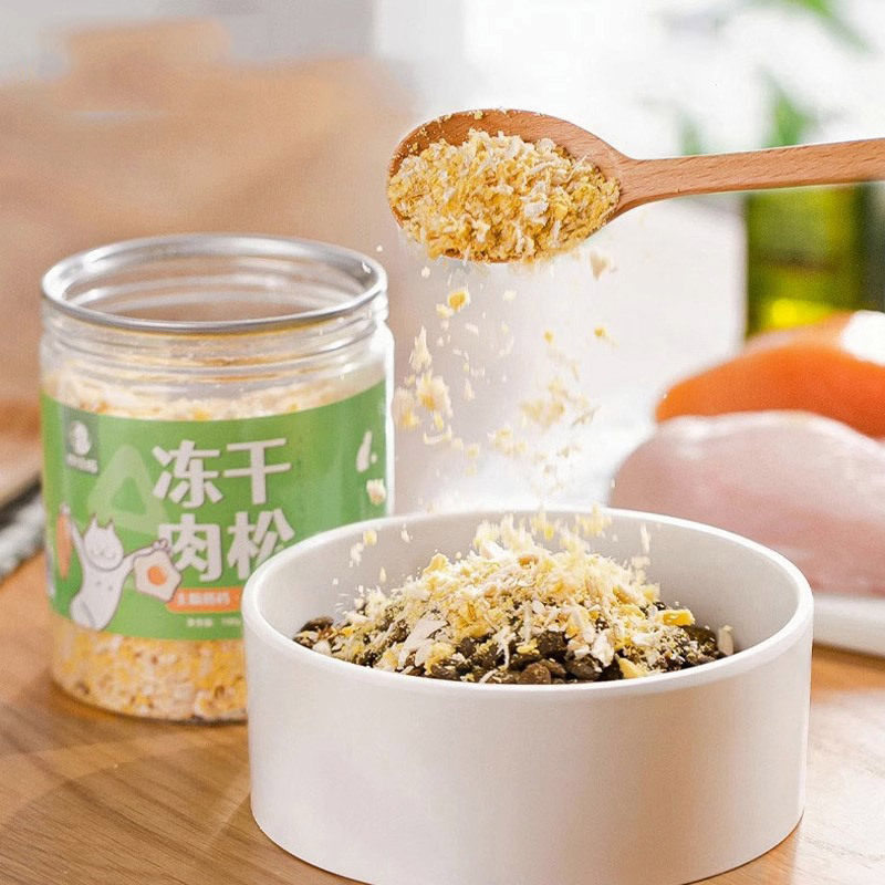 冻干碎猫零食鸡肉肉松蛋