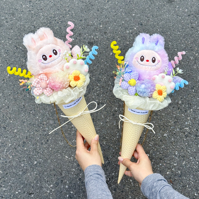 冰淇淋甜筒花束情人节送女友闺蜜