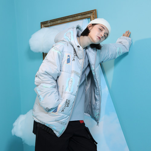 懒萌小动物棉服加厚保暖连帽外套