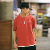 男女情侣宽松休闲口袋圆领纯棉打底衫 PSO Brand基础纯色短袖 T恤夏