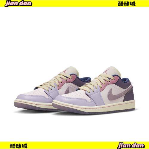 耐克AirJordan1粉紫色篮球鞋