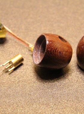 黄花梨、枫木耳机外壳带MMCX母座舒尔7-10mm单元DIY半成品