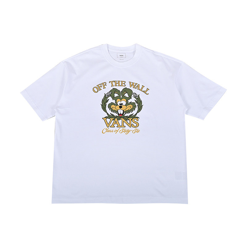 VANS范斯新款男运动休闲卡通短袖简约时尚潮流T恤上衣VN000NJHWHT