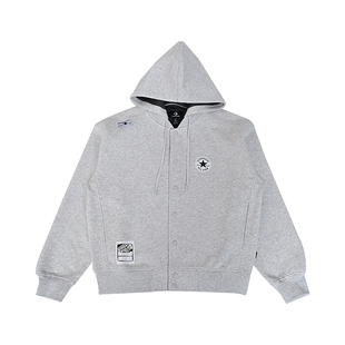 Converse匡威春季新款男女连帽卫衣假两件休闲潮流运动外套MCJ696