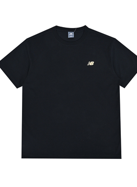New Balance NB夏季新款男子运动休闲黑色圆领短袖T恤MT61O5QS