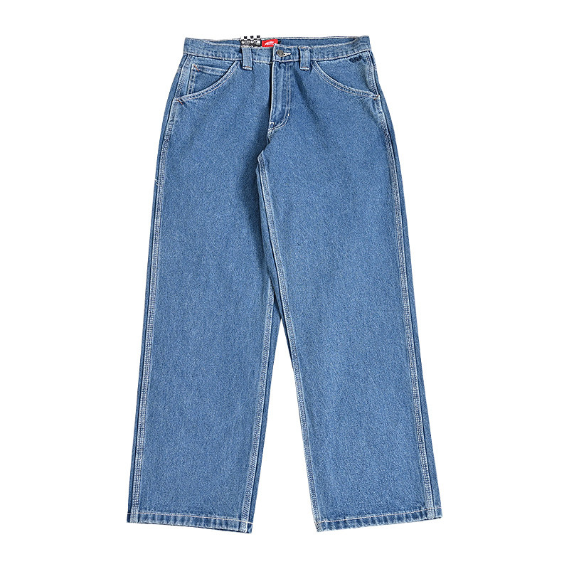 VANS范斯新款男子梭织长裤简约牛仔裤运动舒适休闲裤VN000KXMAHU