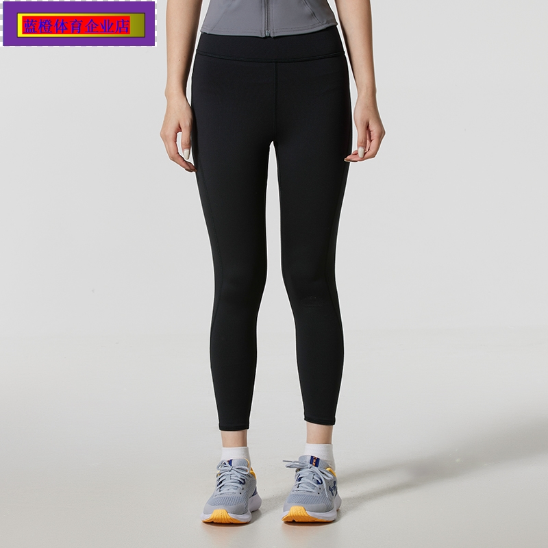 UA黑色长裤女2025秋季新款紧身裤跑步训练裤运动裤瑜伽裤6010109