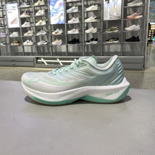 特步跑步鞋女鞋网面透气粉色运动鞋夏季新款一体成型877418110071