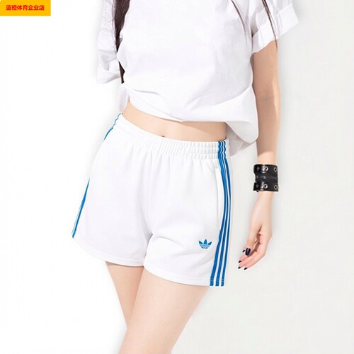 阿迪达斯三叶草短裤女2026夏季新款跑步训练针织透气运动裤KG3695