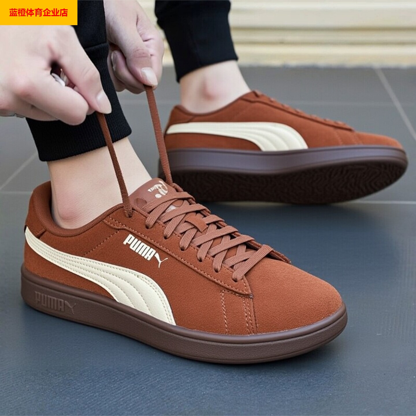 PUMA板鞋男鞋女鞋2025冬季新款低帮复古运动鞋休闲鞋子390984