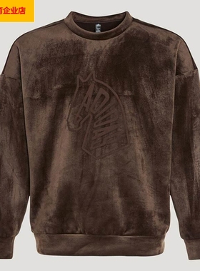 阿迪达斯圆领卫衣男装2025冬季新款男士休闲运动服套头衫KE4067