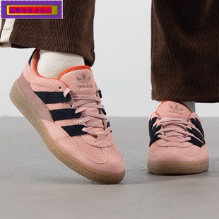 阿迪达斯三叶草德训鞋女鞋夏季新款粉色T头鞋运动鞋复古JI2605