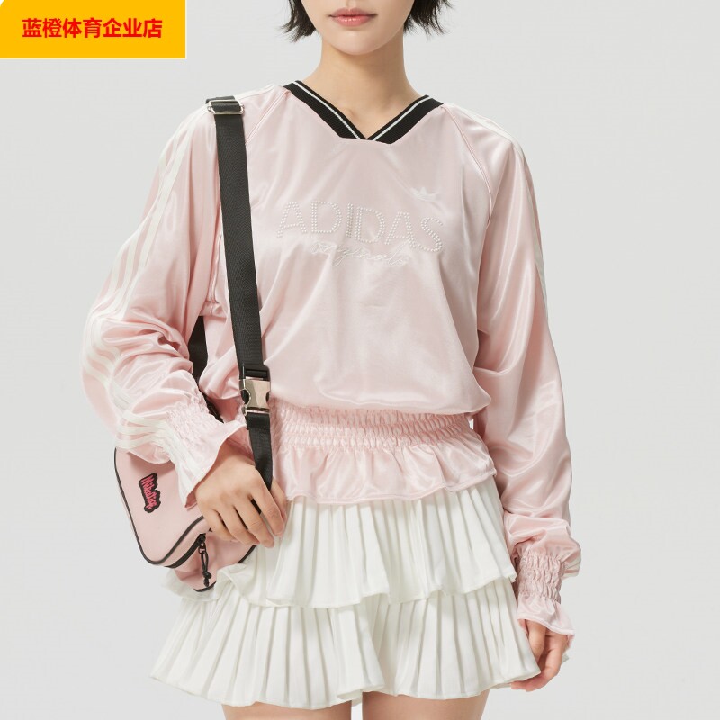 阿迪达斯三叶草女装 2026春季新款运动服潮流时尚休闲收腰KS2880
