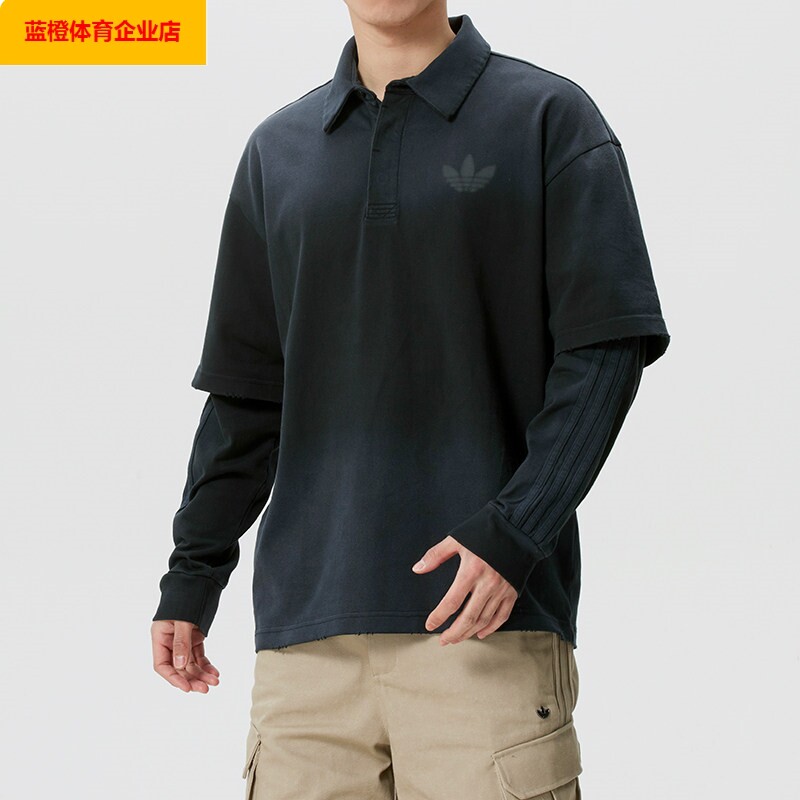 阿迪达斯三叶草卫衣男2026新款运动外套POLO衫长袖T恤休闲KR5053
