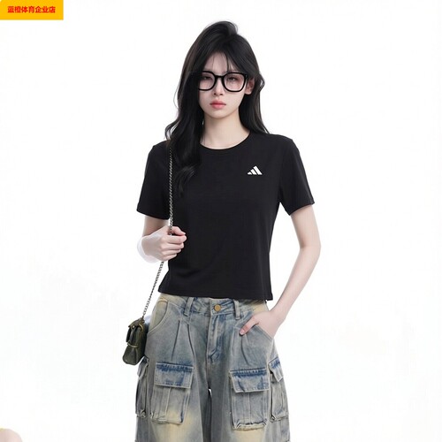 阿迪达斯T恤女装 2026夏季新款运动服健身训练透气短袖半袖KU8737