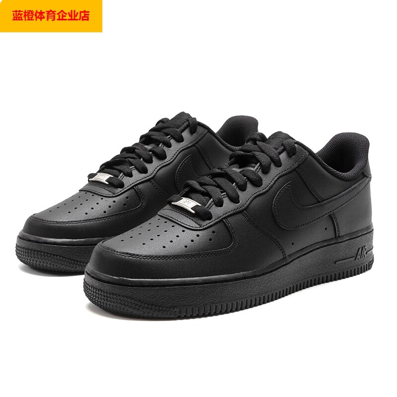 NIKE空军一号男鞋黑色AF1板鞋AIR FORCE 1休闲鞋CW2288-001