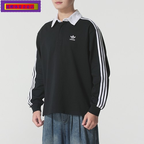 三叶草长袖POL衫男装2025