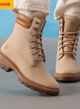 添柏岚马丁靴女鞋秋季新款户外复古休闲鞋厚底舒适高帮靴A2D7NEN7