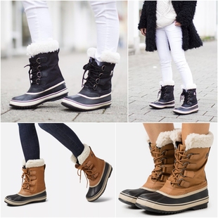 20℃ 防水防寒雪地靴猎鸭靴 现货SOREL冰熊WINTER CARNIVAL女冬季