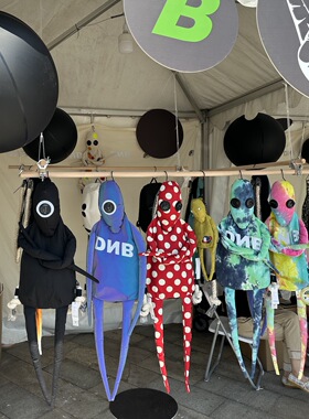 大脑布原创帆布双肩背包外星人IP潮牌背包男女艺术生书包小众先锋