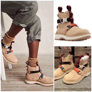 现货 Sorel冰熊 Hi-Line EQ 秋冬女靴防水轻便户外切尔西靴短靴