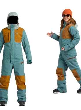 正品现货Airblaster(AB) 女款户外滑雪服连体服防寒服Sassy Beast