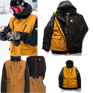 全新正品现货 686 男款单板双板滑雪服防寒服里外套装SMART4-in-1
