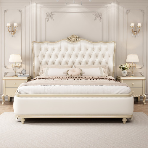 【头层牛皮】高端大气主卧美式床