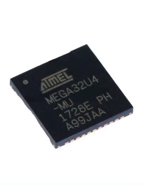 ATMEGA32U4原装新集成电路ATMEGA32U4单片机8位32KB闪存44QFN-ATM