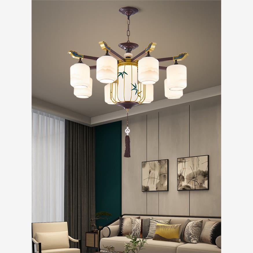 新中式客厅吊灯新款别墅