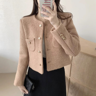 秋冬宽松休闲百搭长袖短款外套