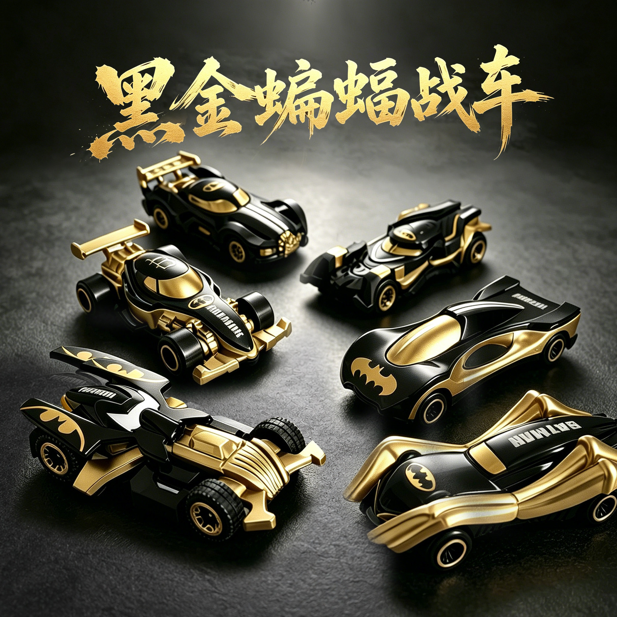 特价处理一批俄国订单库存合金车1/64蝙蝠侠系列车队套装赛车摆件