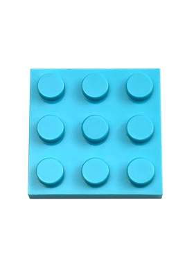 跃高积木 3x3基础板 10个小颗粒益智散件拼插兼容乐高零配件11212