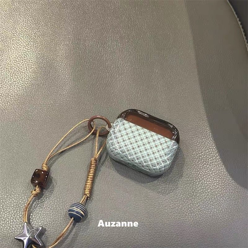 半透撞色格纹适用于airpods4代蓝牙保护套2代3代pro苹果耳机壳,3C数码配件,耳机保护套,淘宝优惠券,粉丝福利购,淘宝优惠卷