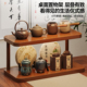 桌面茶杯收纳置物架中式 小型博古架紫砂壶摆件架茶具摆放展示架子