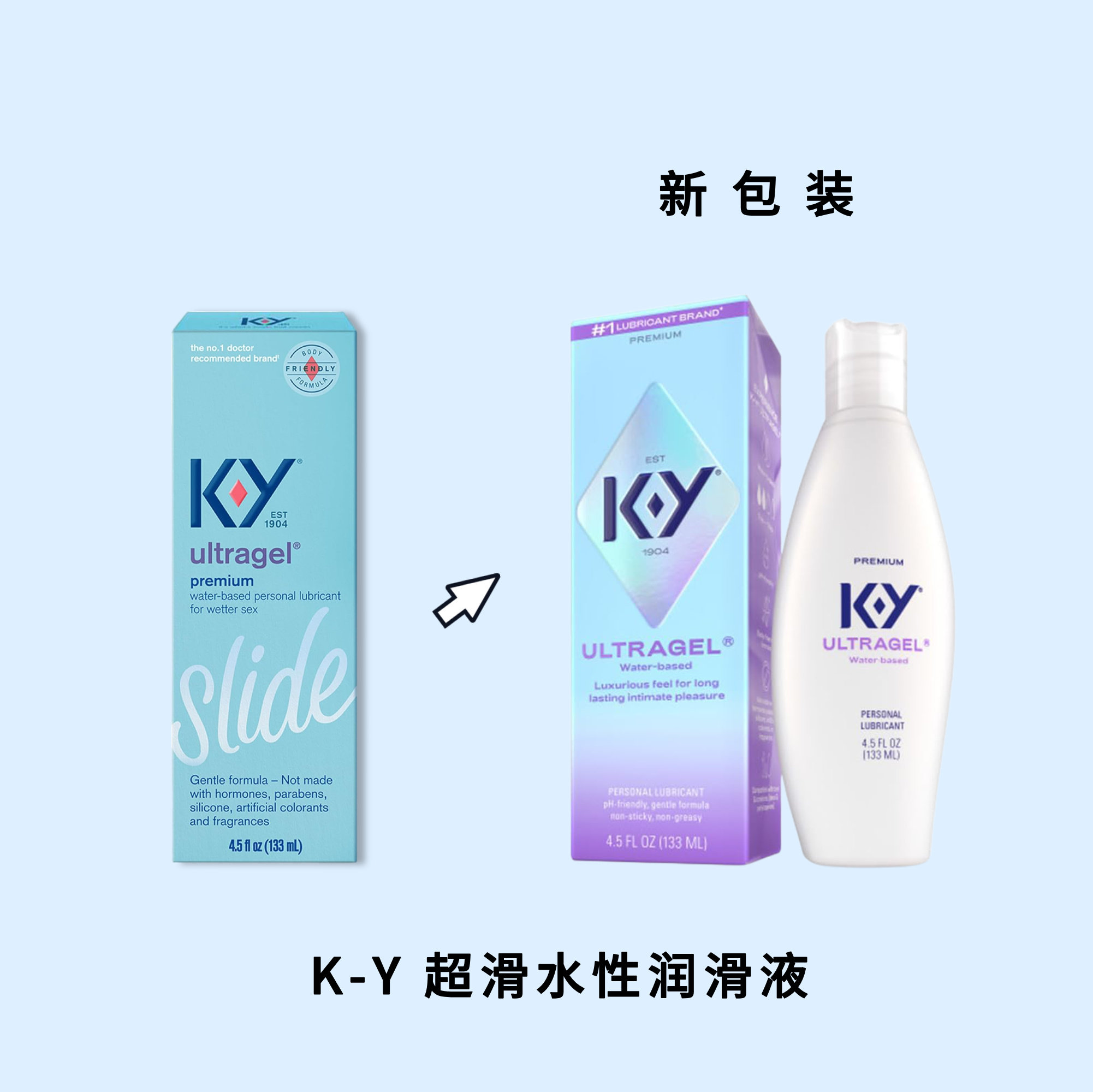 K-Y Ultragel英国水基润滑剂专业医师推荐顺滑无油感粘黏