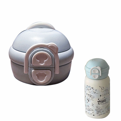 雪人猫咪同款通用盖子儿童壶防漏盖双饮儿童杯盖保温杯配件吸管盖