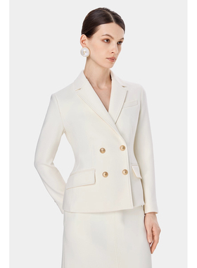 *PORTS宝姿2025秋冬款LQ9J052WWF100翻领西装夹克