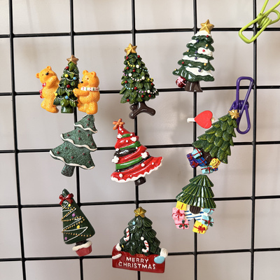 圣诞树创意立体磁性冰箱贴