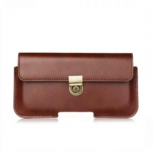 智能机5.5寸6.5寸7.2寸男士 手机包老年人穿皮带腰包保护套超薄横