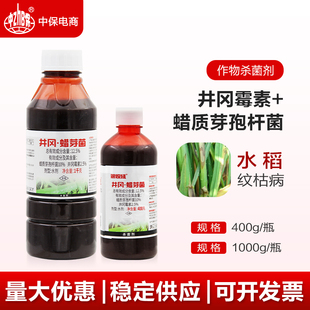 银收成 井冈蜡芽菌井冈霉素水稻纹枯病云纹病专用农药杀菌剂
