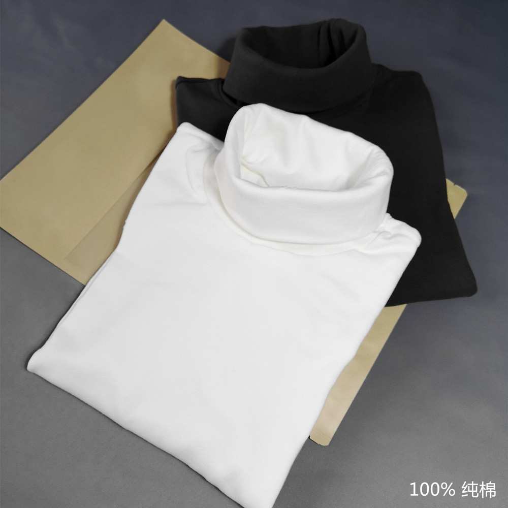 冬春日韩欧美男士重磅磨毛纯棉高领长袖T恤纯色简约内搭潮打底衫,男装,T恤,淘宝优惠券,粉丝福利购,淘宝优惠卷