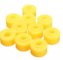 10个汽车黄色橡胶减震器衬套10MM*28MM*20MM
